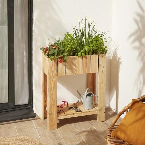 Verhoogde Moestuinbak Acanta - 66 × 30 × 78 Cm 1 Verhoogde Moestuinbak Acanta - 66 × 30 × 78 Cm