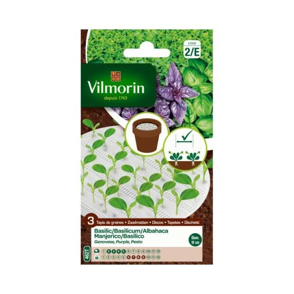 Basilicum Trio - Zaaimat 3 × Ø10 Cm 1 Basilicum Trio - Zaaimat 3 × Ø10 Cm