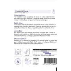 Citroenbasilicum - Ocimum Basilicum Citriodorum -Goedkope Kruiden Zaden Winkel citroenbasilicum ocimum basilicum citriodorum 1646840346 731 600