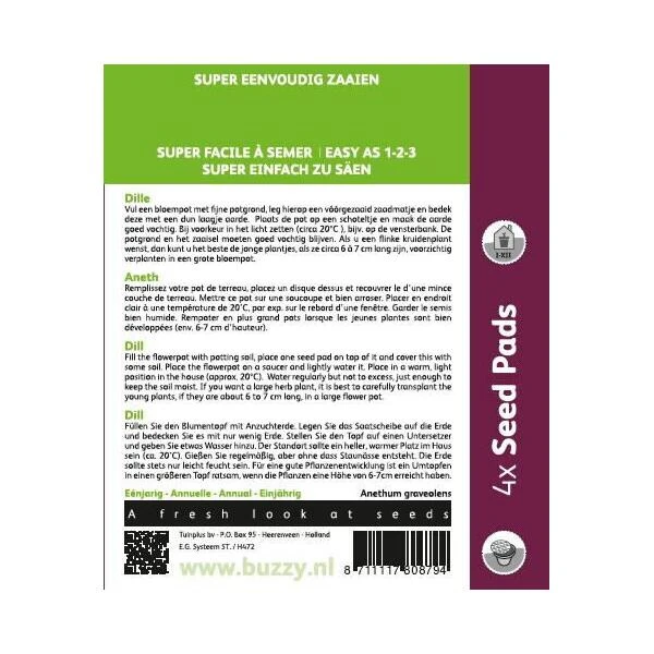 Dille Dukat - 4 Zaadpads 2 Dille Dukat - 4 Zaadpads - Afbeelding 2