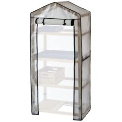 Vegtrug Kweekkas Met Houten Frame - 4 Rekken -Goedkope Kruiden Zaden Winkel kweekkas vegtrug 4 rekken 1625039832 3 600