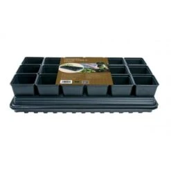 Tray Met 18 Vierkante 9 Cm Potten Met Bewatering 3 Tray Met 18 Vierkante 9 Cm Potten Met Bewatering -Goedkope Kruiden Zaden Winkel kweektray 18 potten vierkant 1547041397 2 600