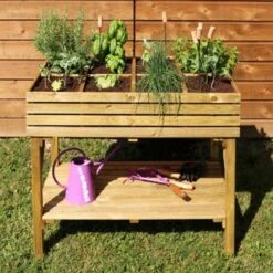 Moestuinbak 108 L Verhoogd - 100 × 60 × 80 Cm -Goedkope Kruiden Zaden Winkel moestuinbak kub verhoogd 1561757194 1 600