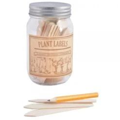ESSCHERT DESIGN Plantenlabels + Potlood In Glazen Pot