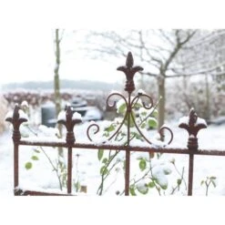 ESSCHERT DESIGN Plantensteun Franse Lelie - Roestiek -Goedkope Kruiden Zaden Winkel plantensteun franse lelie 1484068000 2 600