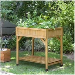 Vegtrug Kruidentafel 58 × 78 × 80 Cm - Naturel -Goedkope Kruiden Zaden Winkel plantentafel kruidentafel 1540759277 1 600
