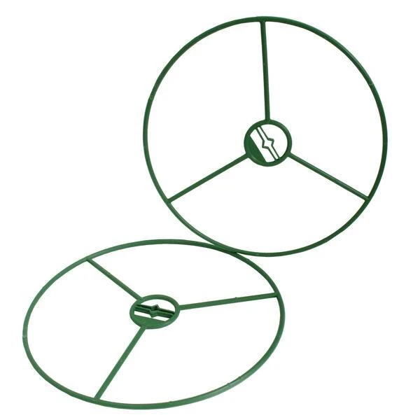 Steunringen Voor Planten Ø 30 Cm - Kunststof - Set Van 2 Stuks 2 Steunringen Voor Planten Ø 30 Cm - Kunststof - Set Van 2 Stuks - Afbeelding 2