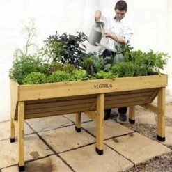 Vegtrug Verhoogde Kweektafel - 180 × 76 × 80 Cm -Goedkope Kruiden Zaden Winkel vegtrug 180 cm 1484054920 3 600