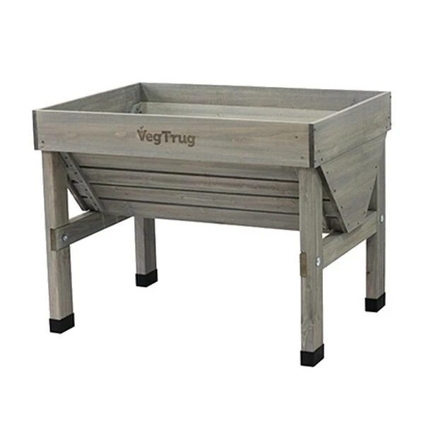 Vegtrug Verhoogde Kweektafel Grijs - 100 × 80 × 80 Cm 2 Vegtrug Verhoogde Kweektafel Grijs - 100 × 80 × 80 Cm - Afbeelding 2