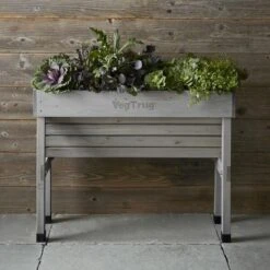 Vegtrug Verhoogde Kweektafel Grijs - 100 × 80 × 80 Cm 5 Vegtrug Verhoogde Kweektafel Grijs - 100 × 80 × 80 Cm -Goedkope Kruiden Zaden Winkel vegtrug grijs 1 m 1517220431 1 600